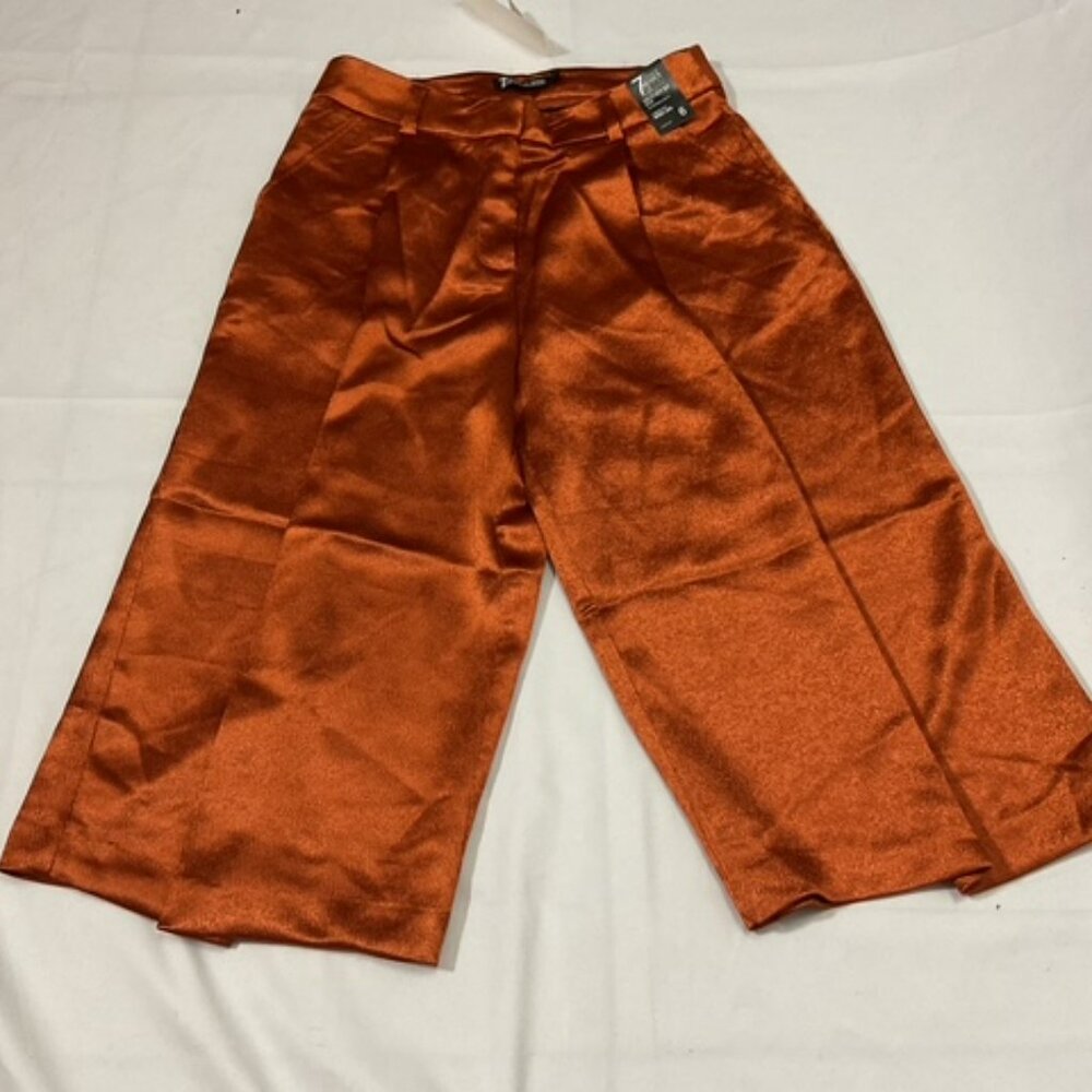 7th Avenue Women's Capris Crop Wide Leg Pant with Front and Back Pockets Size 6